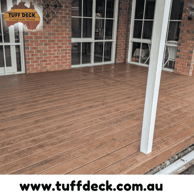 Unique edge installation for composite decking