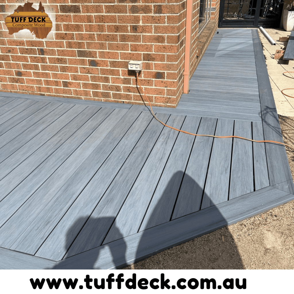 Smoke White Composite Decking