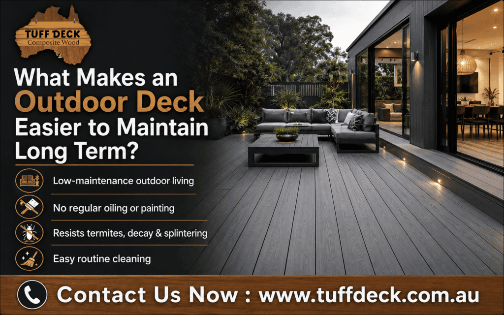 What Makes an Outdoor Deck Easier to Maintain Long Term?